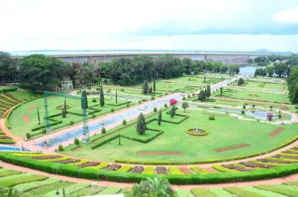 Brindavan Gardens at KRS