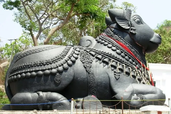 The monolithic Nandi on Chamundi Hill